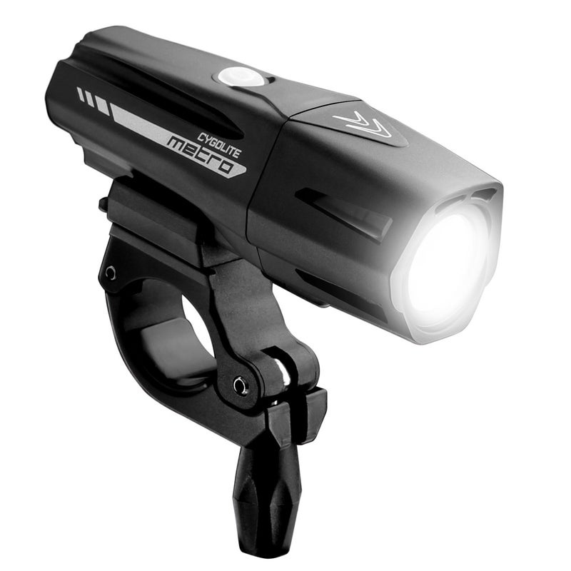 CYGOLITE Metro Plusâ€“ 800 Lumen Bike Lightâ€“ 5 Night & 3 Daytime Modesâ€“ Compact & Durable â€“ IP67 Waterproofâ€“ Secured Hard Mountâ€“ USB Rechargeable Headlight, Black - Image 4